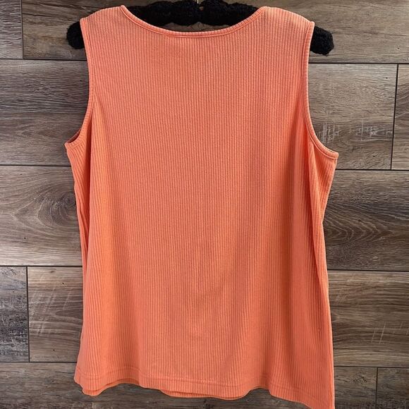 CABIN CREEK Ladies Tank Top Scoop Neckline Peach Color Size Large - Picture 5 of 5